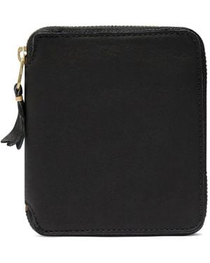 Comme des Garçons Washed Zip-Around Wallet - Black
