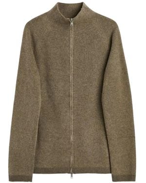 Our Legacy Dash Zip-Up Wool Cardigan - Green