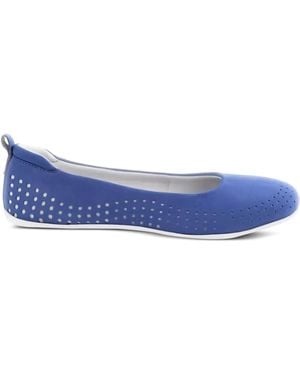 Clarks Step Allena Sea Perforated Mules - Blue