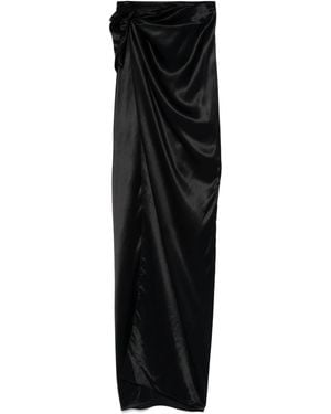 Balenciaga ラップ マキシスカート - ブラック