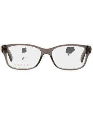 Gucci Occhiali Rettangolari - Grigio