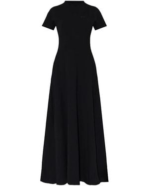 Vetements Flared Maxi Dress - Black