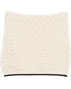 FRAME Minijupe En Crochet - Neutre