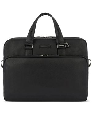 Piquadro Compartment Laptop Bag - Black