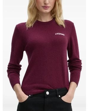 Day Birger et Mikkelsen Maille À Broderies - Violet