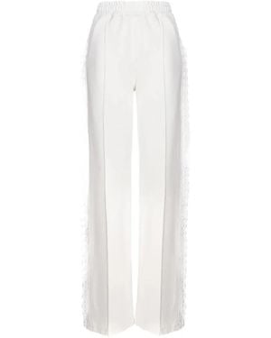 Hamza Karol Straight-Leg Trousers - White