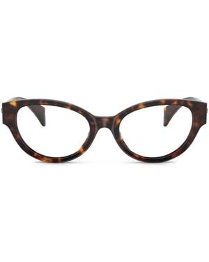 Versace Lunettes De Vue Medusa Medallion - Marron