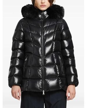 Moncler Fulmar Hooded Short Down Jacket - Black
