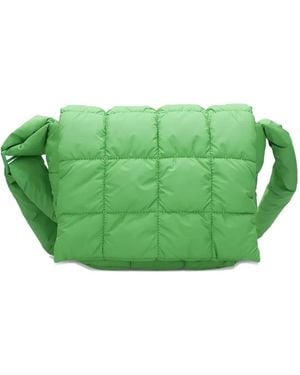 VEE COLLECTIVE Quilted padded shoulder bag - Verde