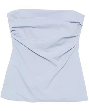 St. Agni Strapless Tie-Back Top - Blue