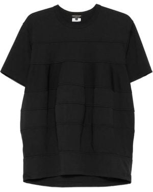Comme des Garçons Panelled Crew-Neck T-Shirt - Black