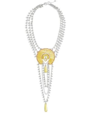 Tory Burch Layered Necklace - White