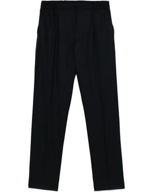 Fursac Wollen Straight Broek - Blauw