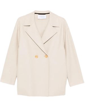 Harris Wharf London Cappotto Doppiopetto - Bianco