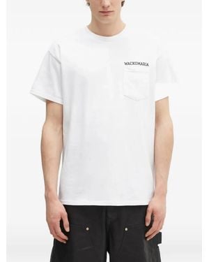 Wacko Maria X Keith Haring Graphic-Print Chest-Pocket T-Shirt - White