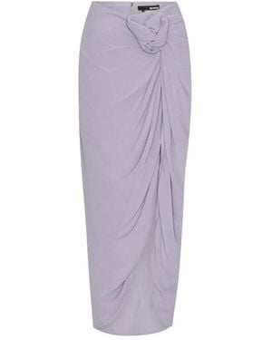 ROTATE BIRGER CHRISTENSEN Falda con detalle de nudo - Morado