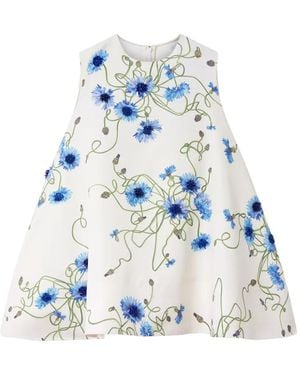 Stella McCartney Floral-Print Mini Dress - Blue