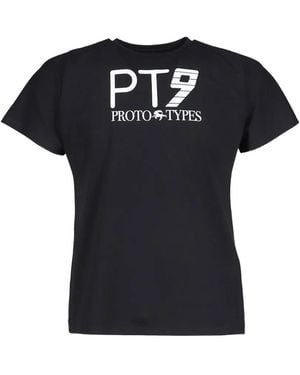 PROTOTYPES Pt9-Print Crew-Neck T-Shirt - Black