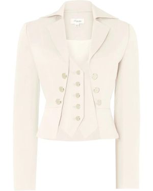 Temperley London Castell Cropped Blazer - Natural