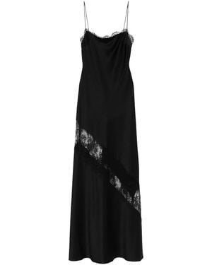 Alex Perry Maxikleid aus Blumenspitze - Schwarz