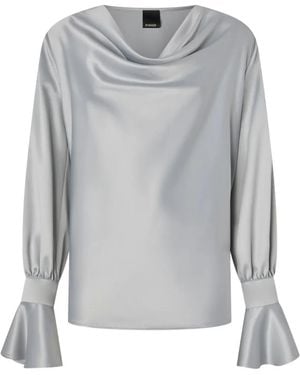 Pinko Filipa Blouse With Cowl Neck - White