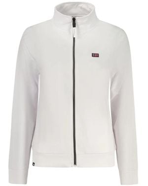 Norway 1963 Sweat Zippé À Patch Logo - White