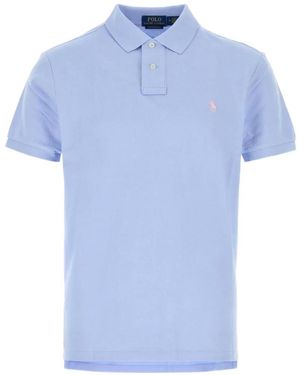 Polo Ralph Lauren Logo-Embroidered Polo Shirt - Blue