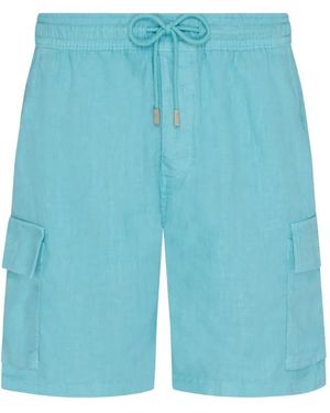 Vilebrequin Linnen Cargo Bermuda Shorts - Blauw