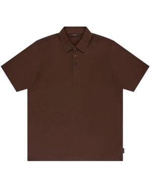 Slowear Button Jersey Polo Shirt - Brown