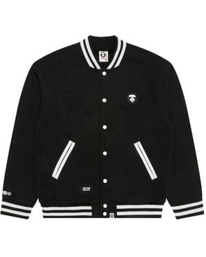 Aape By A Bathing Ape Bomberjacke im College-Look - Schwarz