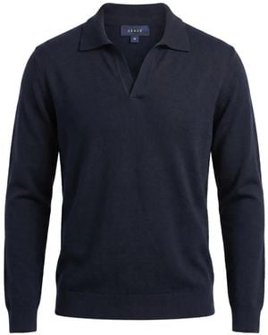Sease Pullover Mit Offenem Kragen - Blau