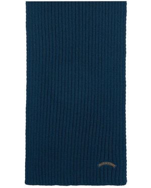 Paul & Shark Ribbed Scarf - Blue