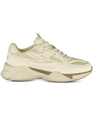 Fila Baskets Recade À Empiècements En Mesh Et Logo Imprimé - White
