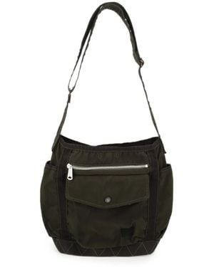 Porter-Yoshida and Co Multi-Pocket Shoulder Bag - Black