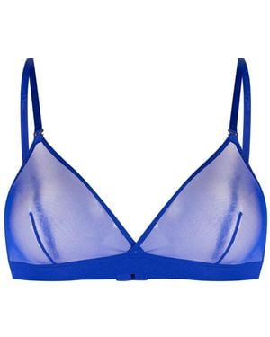 Maison Close Corps À Corps Neon Triangle-Cup Bra - Blue