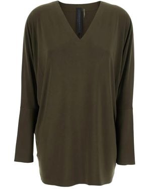Norma Kamali V-Neck Top - Green
