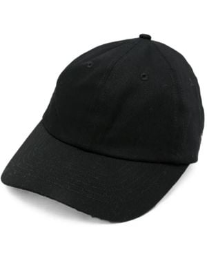 Lanvin Logo-Patch Curved-Peak Baseball Cap - Black