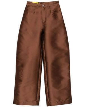 Marques'Almeida Pantalon À Taille Haute - Marron