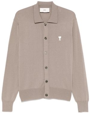Ami Paris Ami De Coeur Vest - Grijs