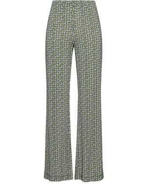 Maliparmi Mali Strones Geometric-Pattern Palazzo Trousers - Green