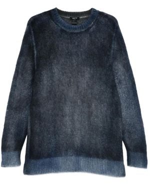 Avant Toi Pullover mit gebürstetem Effekt - Blau
