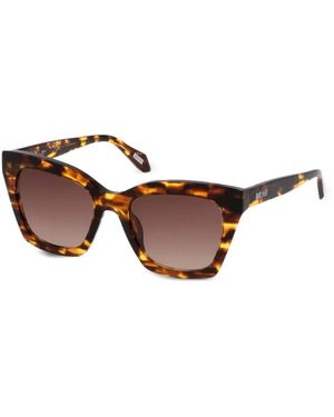 Just Cavalli Tortoiseshell-Effect Square-Frame Sunglasses - Brown