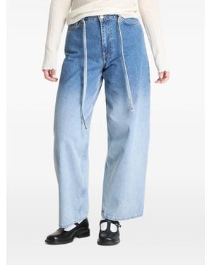 Samsøe & Samsøe Wide-Leg-Jeans Mit Farbverlauf - Blau