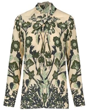 Johanna Ortiz Heavenly Garden Floral-Pattern Top - White