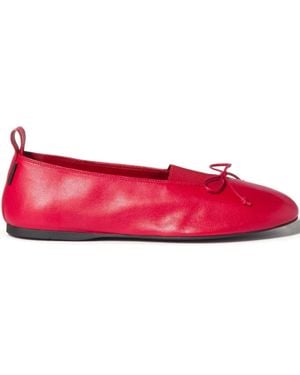 Miu Miu Élan Ballerinas Aus Leder - Rot