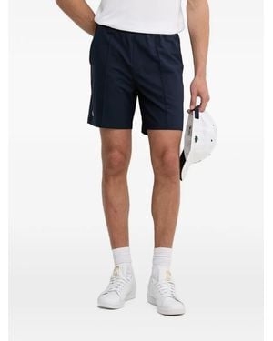 Lacoste Logo-Patch Shorts - Blue
