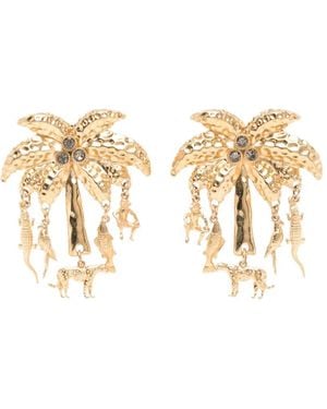Jacquemus Pendientes The Palmier - Marrón