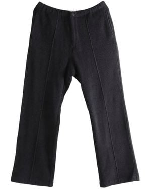 AURALEE Panelled Trousers - Black