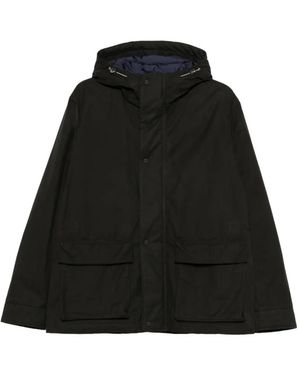 Herno Hoodie Mit Klappentasche - Schwarz