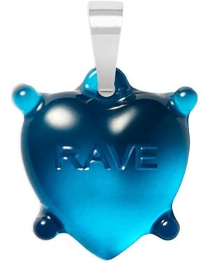 Crystal Haze Jewelry Dilemma Heart Rave Pendant - Blue